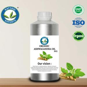 Katyani Exports Aceite Herbal Orgánico USDA con Infusión de Ashwagandha - Para Aromaterapia y Fabricación de Cosméticos Herbales - Exportador B2B - Product Image 5