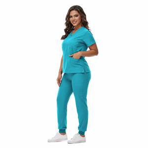 2026 Hot Sale Soft Polyester Hospital Nurse <b>Scrub</b> <b>Set</b> with Needle Detection Seamless Fusing for Unisex Nursing <b>Scrub</b> Uniforms - Product Image 2