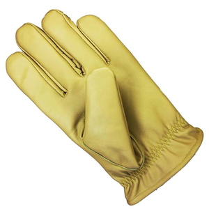 Gants de conduite en cuir pour homme, doublure polaire intégrale, en cuir de vachette, style uni, longs et élégants pour le quotidien - Product Image 6