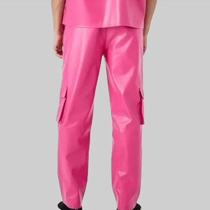 กางเกงหนังผู้ชายคุณภาพสูง ระบายอากาศได้ดี น้ำหนักเบา ขายส่ง ออกแบบโลโก้ของคุณเอง กางเกงหนังฟอกผู้ชาย - Product Image 4