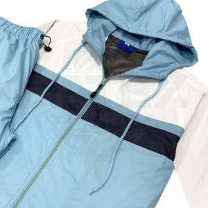 Conjunto Deportivo Personalizado OEM de Verano, Sudadera con Bordado, Chaqueta Cortavientos, Pantalones de Nailon, Shorts, Traje Deportivo para Hombre - Product Image 5