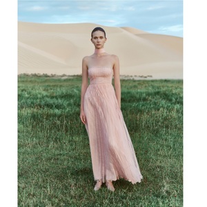 High Quality Elegant Dresses For Women CELESTIAL STRIPES GOWN DRESS Strapless A Line Spring/Summer ODM Modern Casual Dresses - Product Image 5