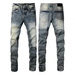 Pantalon en jean slim pour homme, design délavé - Product Image 5