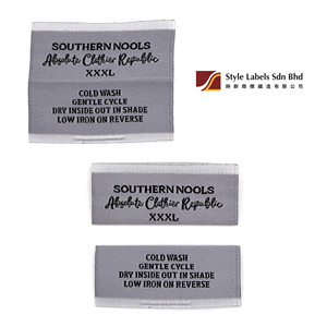 Étiquettes tissées personnalisées de qualité supérieure, découpées au laser, pour vêtements, avec personnalisation du logo de l'entreprise, lavables - Product Image 2