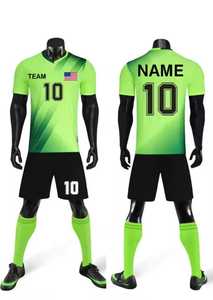 ชุดฟุตบอลชายแบบไล่เฉดสี พิมพ์ลายแบบซับลิเมชั่น เสื้อเจอร์ซีย์ กางเกงขาสั้น ผ้าโพลีเอสเตอร์ระบายอากาศได้ดี ขนาดผู้ใหญ่ - Product Image 5