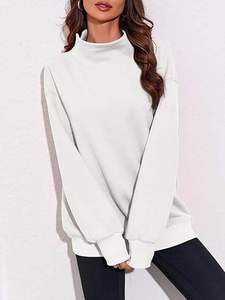 Premium women full sleeve sweatshirt thick <b>brushed</b> interior soft fabric perfect for modern layering - Product Image 5