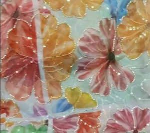 Premium <b>Fabric</b> With Beads Embroidery Work 65 GSM 44 Inch Width Designer Ethnic Material For Boutique Wear 25 Meters - Product Image 2