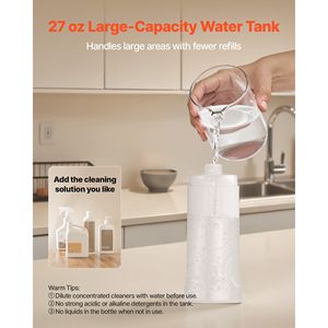 Mop Spray Easy Mop con 3 Panni Lavabili, Serbatoio d'Acqua Ricaricabile da 27oz, Mop in Microfibra per Pulizia a Secco e Umido, Confezione in Scatola - Product Image 3