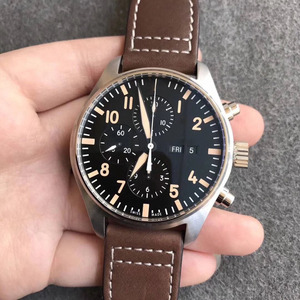 Luxurious Brown Strap Business Banquet Casual <b>Chronograph</b> Date <b>Automatic</b> Mechanical Men's Watch for Mature and High-end People - Product Image 1