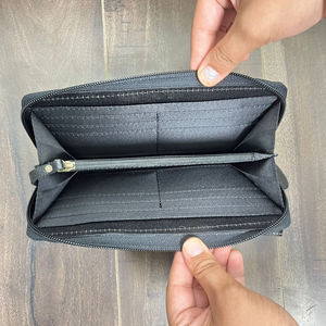 กระเป๋าคลัทช์ยาวหนังแท้เป็นเครื่องมือใหม่ของขวัญโปรโมชั่นกระเป๋าคลัทช์ขนวัวพร้อมลูกปัดและกระเป๋าถือแฟชั่นสำหรับผู้หญิง - Product Image 6