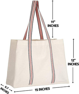Bolsa de Mano de Lona Tipo Tote, Elegante y Minimalista, Reutilizable para Compras, con Interior Espacioso y Correas de Hombro Cómodas - Product Image 3