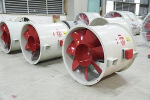 Ventilador Axial de Accionamiento Directo 220-380V para Presurización de Escaleras APL-8-7D con Cable Eléctrico, Soporte OBM, Acero SS400, CA - Product Image 3
