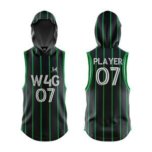 เสื้อฟุตบอลอเมริกันแบบสั่งทำพิเศษ W4G ลายธงชาติอเมริกา ผ้าโพลีเอสเตอร์ 100% แบบไม่มีแขน คุณภาพพรีเมียม ระบายอากาศได้ดี สำหรับทีม 7 คนต่อทีม - Product Image 3