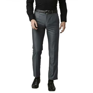 Pantalon décontracté taille haute pour homme, grande taille, respirant, en polyester, coupe ajustée, confortable, de haute qualité, style rétro britannique - Product Image 2