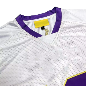 Mesh Soccer Jersey <b>T</b> <b>Shirt</b> Breathable <b>Polyester</b> Short Sleeve Plus Size Sportswear OEM ODM - Product Image 5