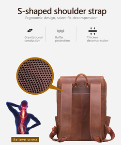 Sac à dos vintage en cuir Saffiano véritable, personnalisable avec logo OEM, pour filles, hommes, femmes, mode, école, voyage, sac à dos en cuir de qualité supérieure - Product Image 4