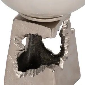 Vase à fleurs en fer forgé artisanal, design côtier écologique, décoration de table moderne de luxe pour Noël - Product Image 4