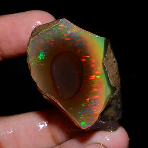 โอปอลเอธิโอเปียแบบหยาบ 3 ชิ้น คุณภาพเยี่ยม เกรดพรีเมียม 100% ธรรมชาติ แบบ Welo Fire Oily สำหรับทำเครื่องประดับ - Product Image 3