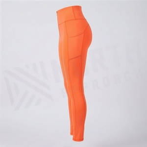 High Waisted Womens Nylon Spandex Workout Leggings Seamless Yoga Pants Summer Active Wear Gym Fitness Running Tights - Product Image 3