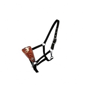 Licol en fourrure de cheval pour cheval, cuir cousu et rembourré, licol de cheval - Product Image 1