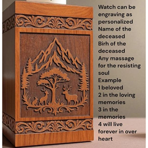 Wooden Urn for Ashes Export Quality Supplier Wooden Urn with Custom Branding for Wholesale urn by AYAANS - Product Image 4