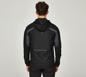 Chaqueta Deportiva Casual Delgada con Capucha para Hombre, Impermeable, Cortavientos, de Secado Rápido, con Cierre y Logotipo Frontal, para Invierno, Gimnasio y Viajes - Product Image 2