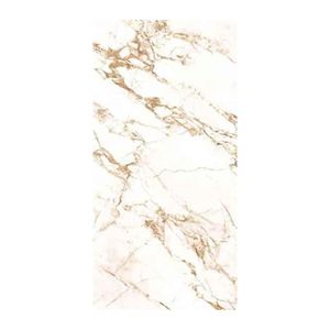 Golden Calacatta Marble Series Luxury 1200x2400mm Golden Calacatta Inspired Porcelain Slab featuring bold golden veining - Product Image 1