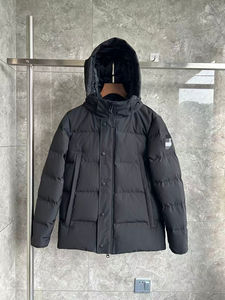 Manteau d'hiver pour homme de haute qualité en duvet de canard canadien avec fermeture éclair à 90 %, imperméable, coupe-vent, chaud, décontracté, à capuche - Product Image 2
