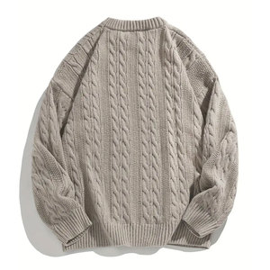 Pull en cachemire de haute qualité pour homme, faible MOQ, chaud et épais, tricot décontracté pour l'hiver - Product Image 2