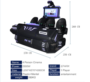 Simulateur de jeu de réalité virtuelle 9D pour 4 personnes – Expérience cinématographique dynamique avec plus de 100 jeux interactifs - Product Image 2