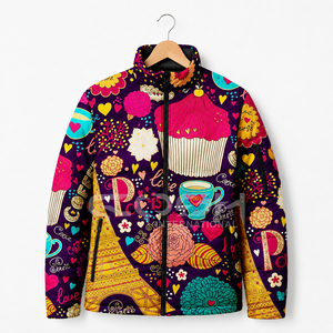 Veste d'hiver de luxe pour femmes Cosh International, style varsity, avec manches en peau de mouton, design personnalisé par sublimation - Product Image 4