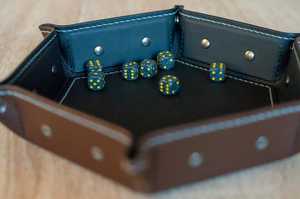 Corporate Gift Genuine Leather Tray Premium Office <b>Desk</b> Valet Catchall Custom Stamped Real Leather Tray GLTY-0044 - Product Image 2