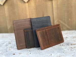 Custom Genuine Leather <b>Card</b> Holder Portable Minimalist Credit <b>Card</b> Pocket <b>Case</b> RFID <b>Business</b> Wallet LCH-0195 - Product Image 6