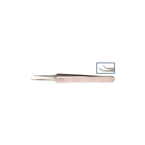 Pinzas de Joyero Premium 2026, Anguladas, Punta de 0.3 mm, 4.25 Pulgadas, Instrumento Quirúrgico de Acero Inoxidable de Precisión - Product Image 4