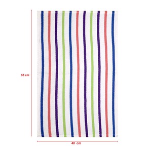 Paño de cocina 100% algodón con diseño de rayas teñidas, ecológico, suave y de calidad para uso en la cocina. - Product Image 5