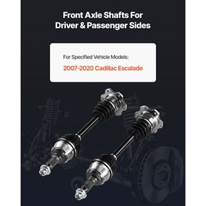 2007 2020 per alberi di trasmissione Cadillac Escalade anteriore sinistro albero CV albero in lega acciaio al carbonio compatibile con passeggero - Product Image 2