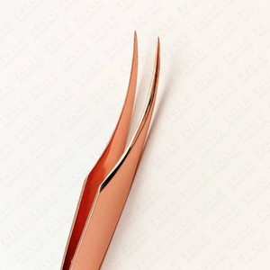 Juego de Pinzas para Pestañas de Oro Rosa Personalizadas, Herramienta de Extensión de Pestañas de Acero Inoxidable con Estuche, Kit de Belleza de Marca Privada - Product Image 6