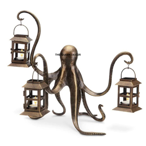 Producto de Alta Demanda: Portavelas de Concreto Único, Venta al por Mayor, Artículo Popular, Estilo Tradicional, Decoración para Eventos y Fiestas Navideñas, Linterna - Product Image 2