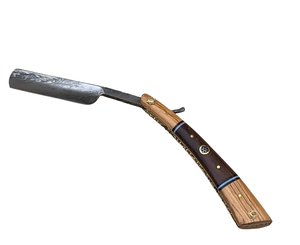 Professional Handmade Damascus Steel Straight Razor with Bone Handle-NEW Face/Body Shaving - Product Image 3