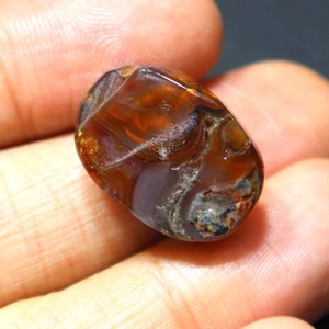 Genuine Mexican Fire Agate Loose Stone Natural Fire Agate Druzy Stone Handmade Polished for Jewelry Making Wholesale - Product Image 3