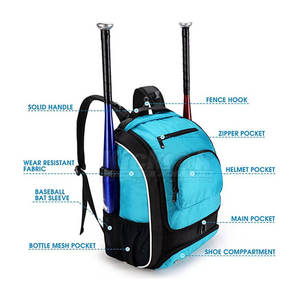 Bolsa de Transporte para Equipo de Béisbol de Nailon/Poliéster Resistente, Correa de Hombro Cómoda, Capacidad de 30-40L para Sesiones de Práctica y Días de Juego - Product Image 3