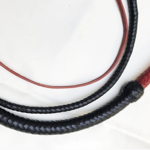 แส้หนังทำมือแบบกำหนดเอง รุ่นใหม่ล่าสุด อุปกรณ์บอนด์เดจสำหรับผู้ใหญ่ มาตรฐานสากล พร้อมกระเป๋า - Product Image 5