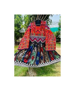 Afghan Kuchi Dresses Tribal Ethnic Vintage Kuchi Dress, Afghan/Pakistan Kuchi Party Traditional Vibrant Colors Dresses - Product Image 2