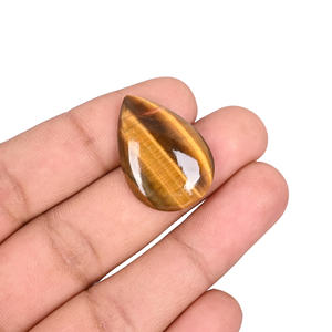 Piedra Preciosa Natural de Ojo de Tigre Dorado en Forma de Pera, Cabujón, Piedra Pulida Suelta al por Mayor - Product Image 4