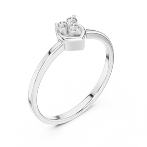 Anillo de Promesa de Tres Piedras con Corte Radiante, Cultivadas en Laboratorio, Diseño Geométrico de Cometa, Plata de Ley, Chapado en Oro de 18K, Delicado, Amarillo, para Fiesta - Product Image 4