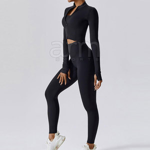 Ensemble de yoga 3 pièces pour femmes en matériau durable, qualité supérieure, respirant - Product Image 2
