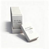 Emballage en carton double rabattable de luxe, boîte cadeau vide personnalisée pour cigares, boîte à cigares