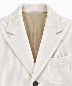 Manteau long couleur crème pour femme, manches longues, fermeture à boutons - Product Image 3