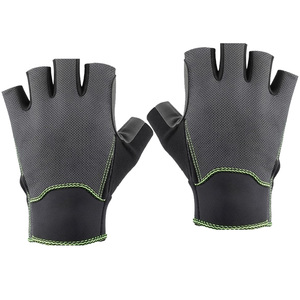 Guantes de Levantamiento de Pesas Unisex de Medio Dedo, de Cuero PU, Transpirables, Antideslizantes y Ligeros, para Entrenamiento Físico - Product Image 3
