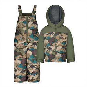 Conjunto de Chaqueta y Pantalones de Esquí Impermeables, Transpirables, con Calefacción, con Cierre, Talla Grande, Unisex, Resistentes al Viento, Gruesos y Cálidos para Invierno - Product Image 2